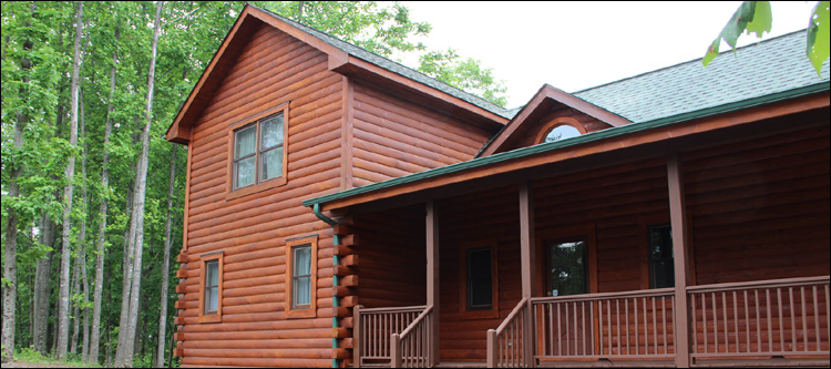 Log Home Staining in Martinsville City, Virginia