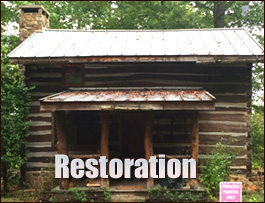 Historic Log Cabin Restoration  Martinsville City, Virginia
